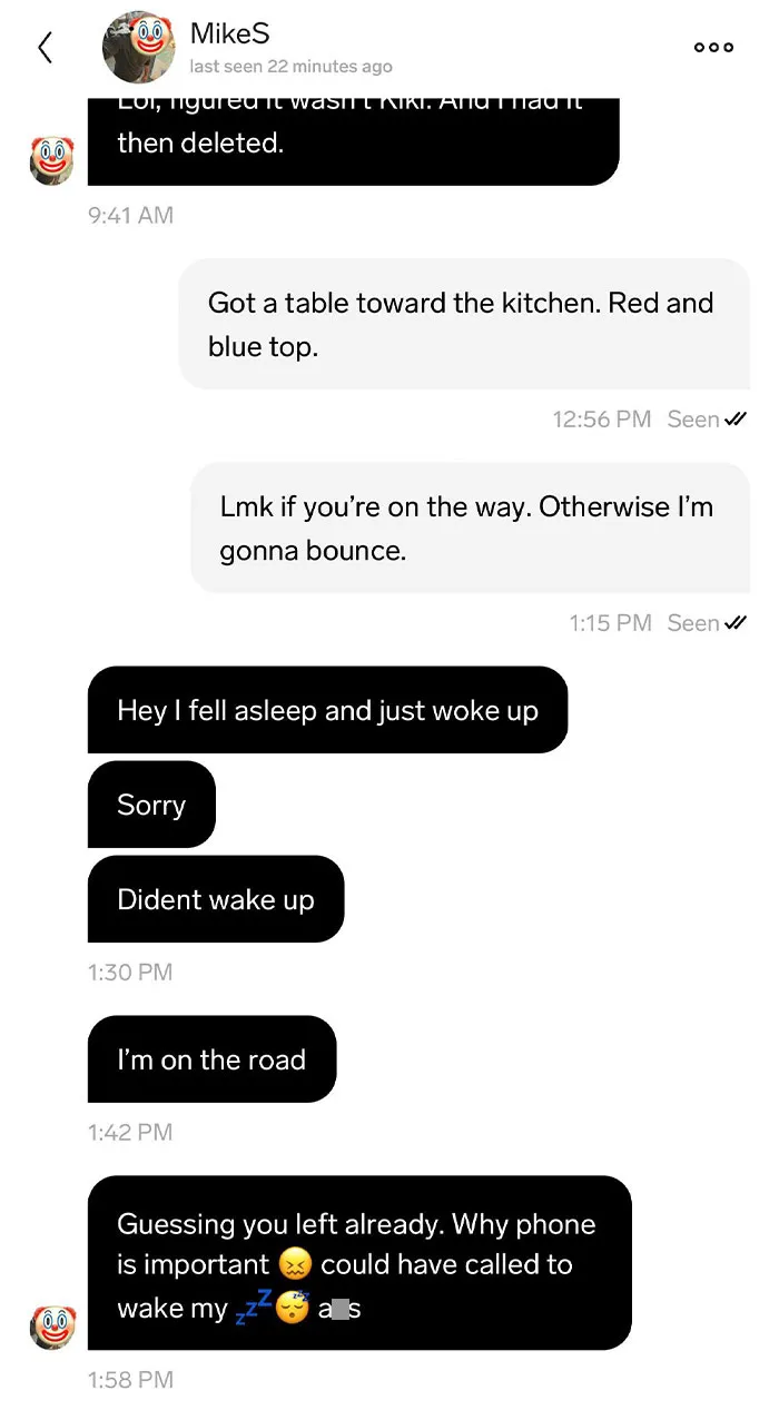 This Dude Slept Through Our Lunch Date And Blames Me (Because I Don’t Exchange Numbers Until Meeting/Vibe Check). Because, Apparently, I Should’ve Woken Him Up And Waited
