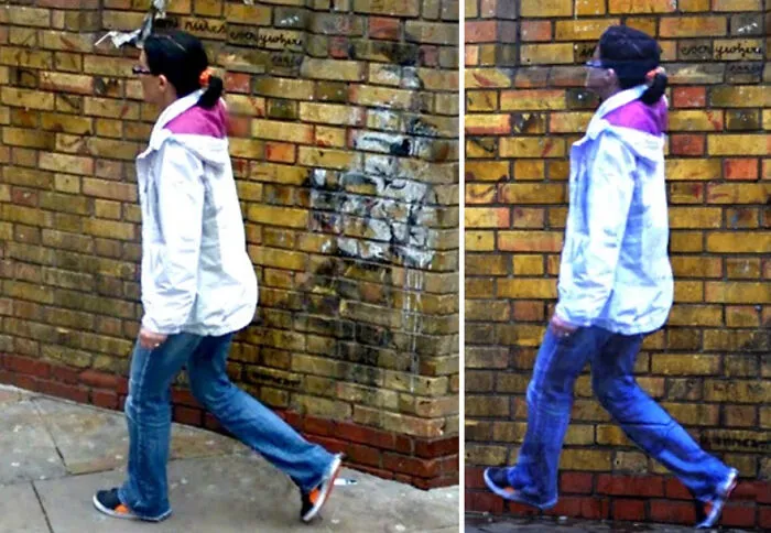 20 Images Of People Captured On Google Street View Got Placed At Original Locations By This Artist