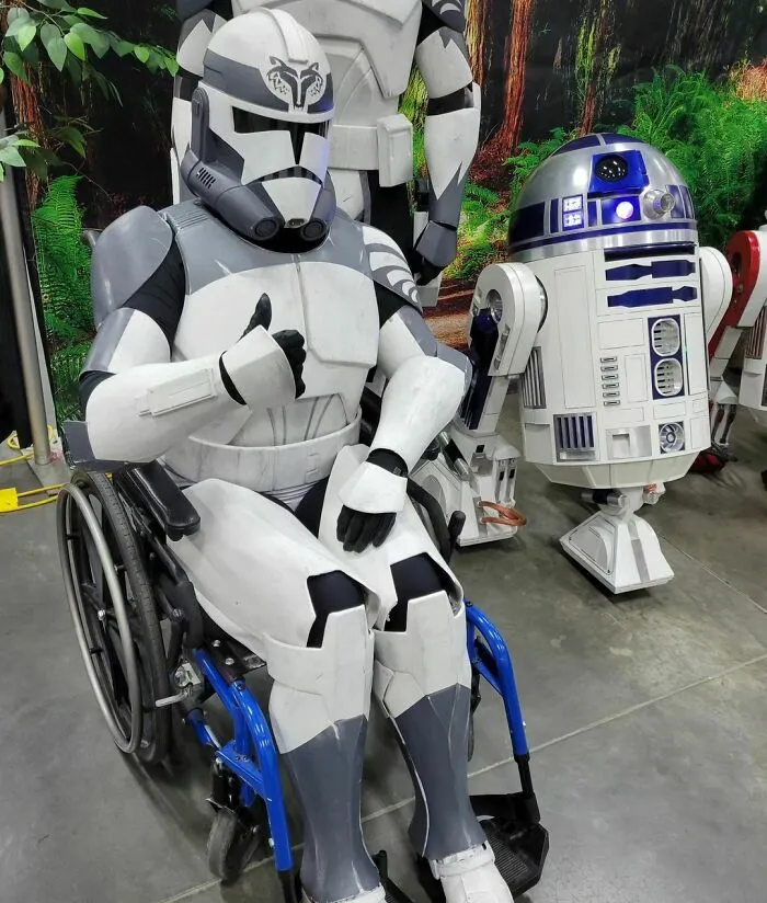 Did My First Official Troop In The Wheelchair Clone Trooper Armor Today! The Modifications Went Well. I'm Going To Make A Few Small Adjustments, But Overall I'm Pretty Happy With It