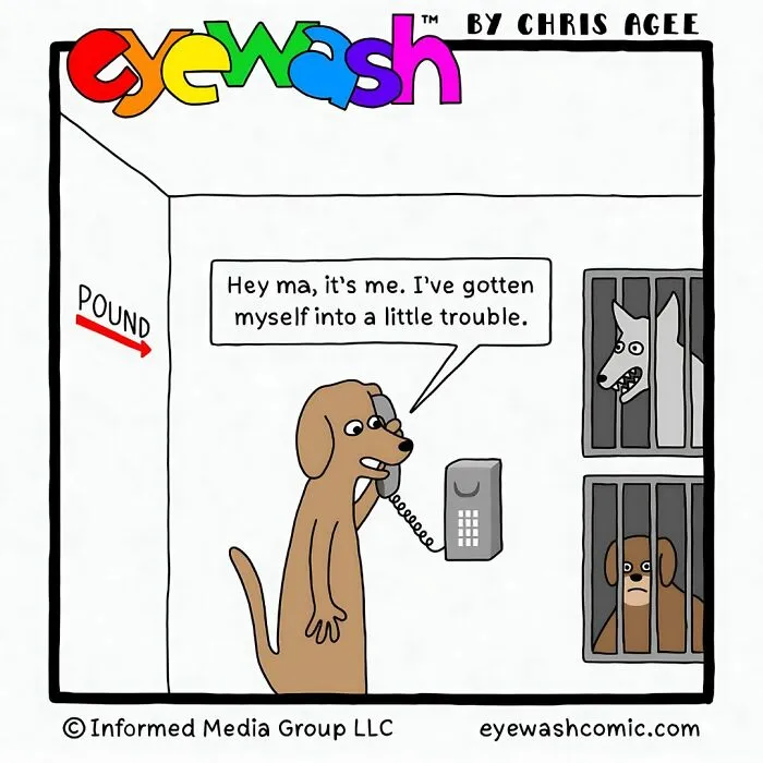 26 New Single-Panel Comics By Chris Agee Featuring Bold Art And Quick-Witted Punchlines