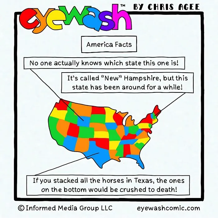 26 New Single-Panel Comics By Chris Agee Featuring Bold Art And Quick-Witted Punchlines