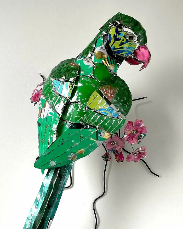 This Artist Repurposes Scrap Metal, Discarded Objects, And Textile Into Animal Sculptures (20 New Pics)