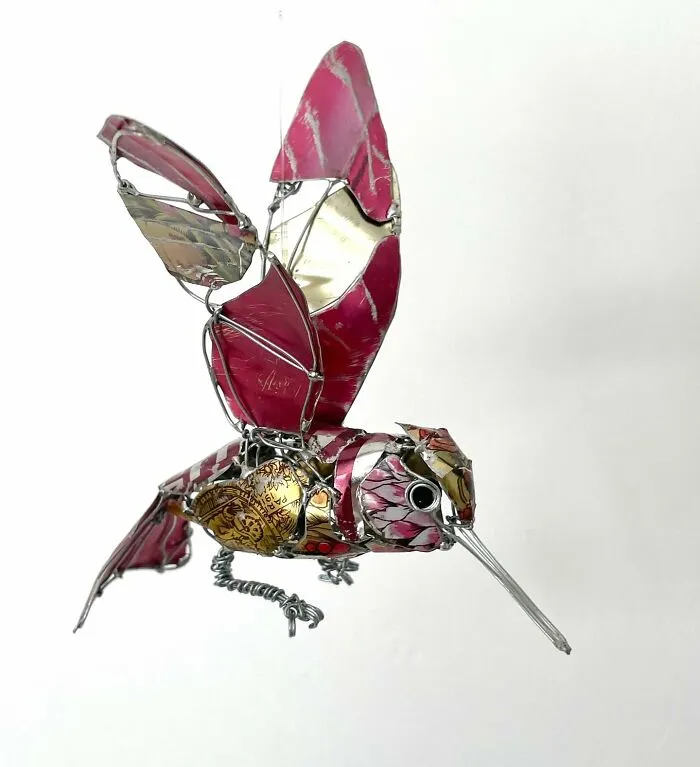 This Artist Repurposes Scrap Metal, Discarded Objects, And Textile Into Animal Sculptures (20 New Pics)