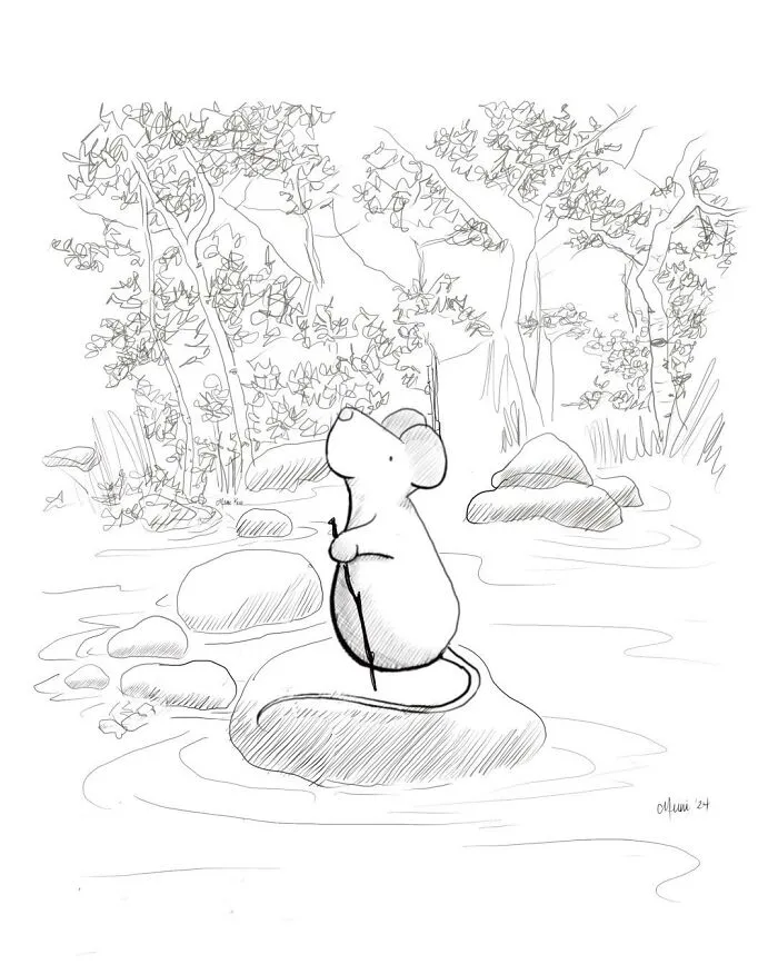 My 23 Illustrations Of A Mouse And His Friends Traveling Through The World