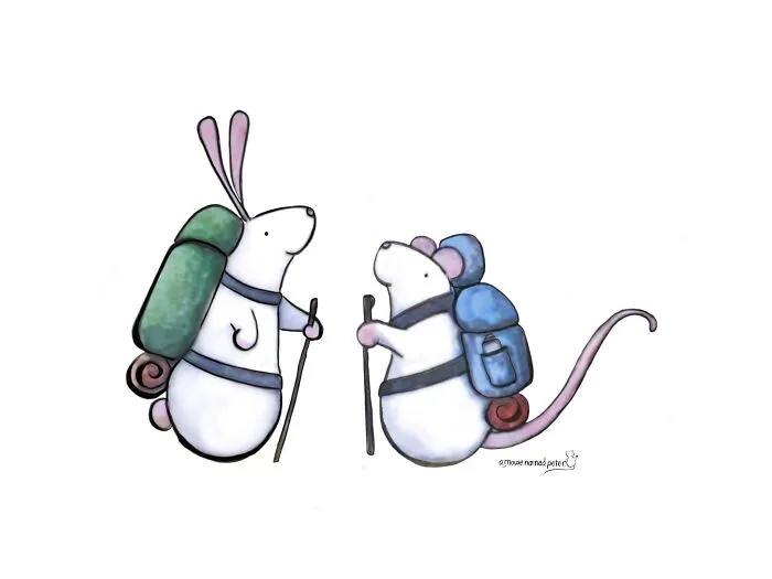 My 23 Illustrations Of A Mouse And His Friends Traveling Through The World
