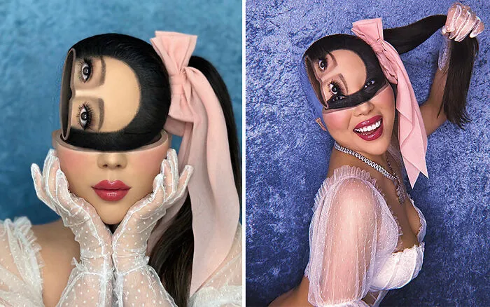 29 Incredible Makeup Illusions By This Artist That Might Make You Question Reality (New Pics)