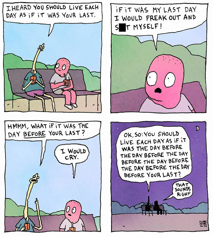 Embracing Life's Absurdity: 30 New Comics By Pierre Mortel