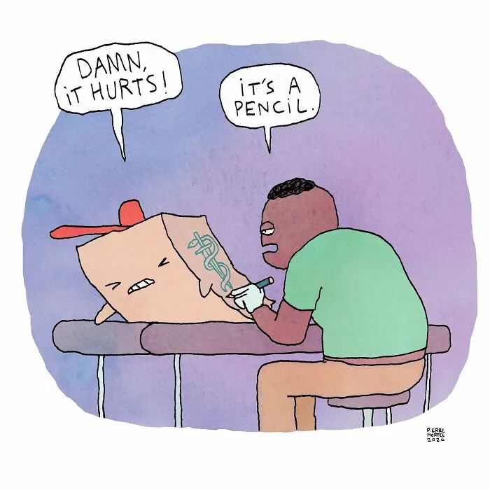 Embracing Life's Absurdity: 30 New Comics By Pierre Mortel