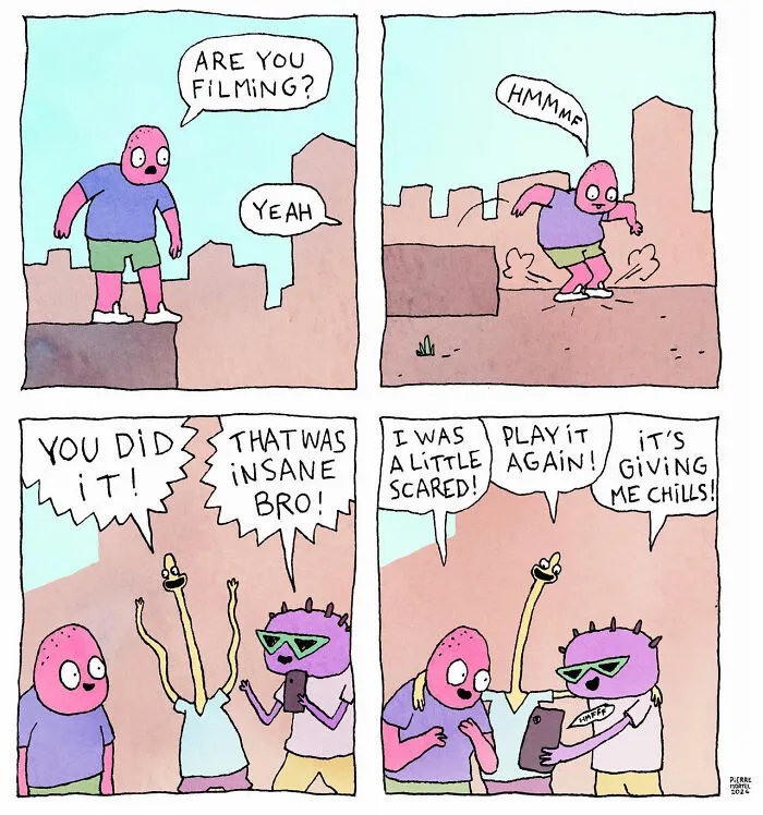 Embracing Life's Absurdity: 30 New Comics By Pierre Mortel