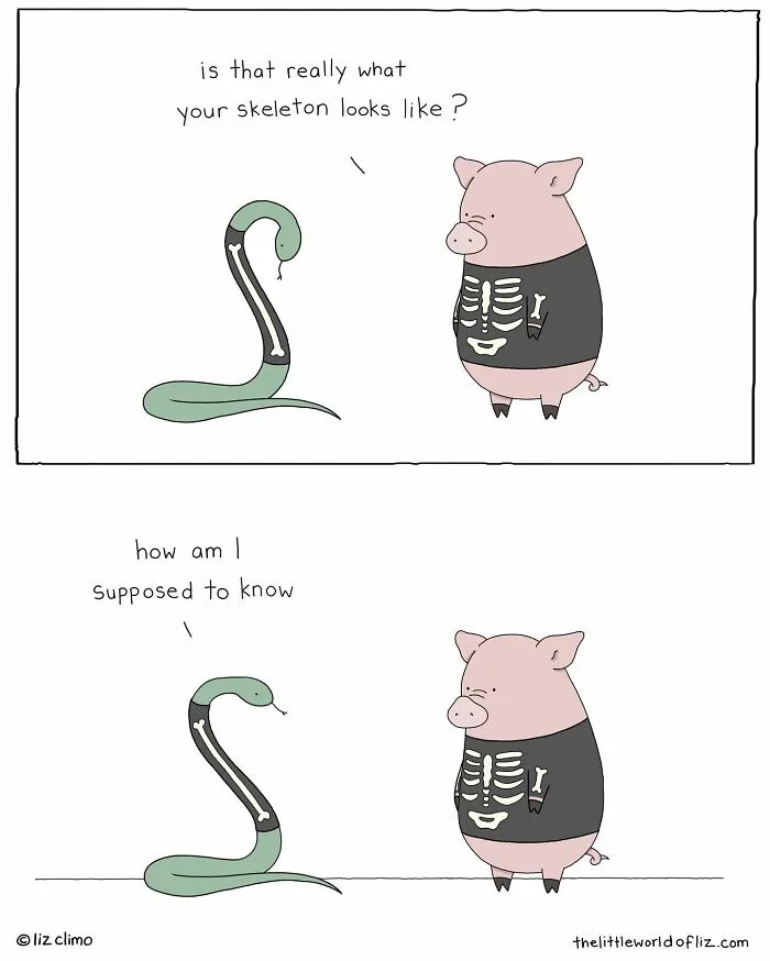 "The Simpsons" Animator Liz Climo Creates Humorous Comics Illustrating Cute Moments Of Talking Animals (30 New Pics)