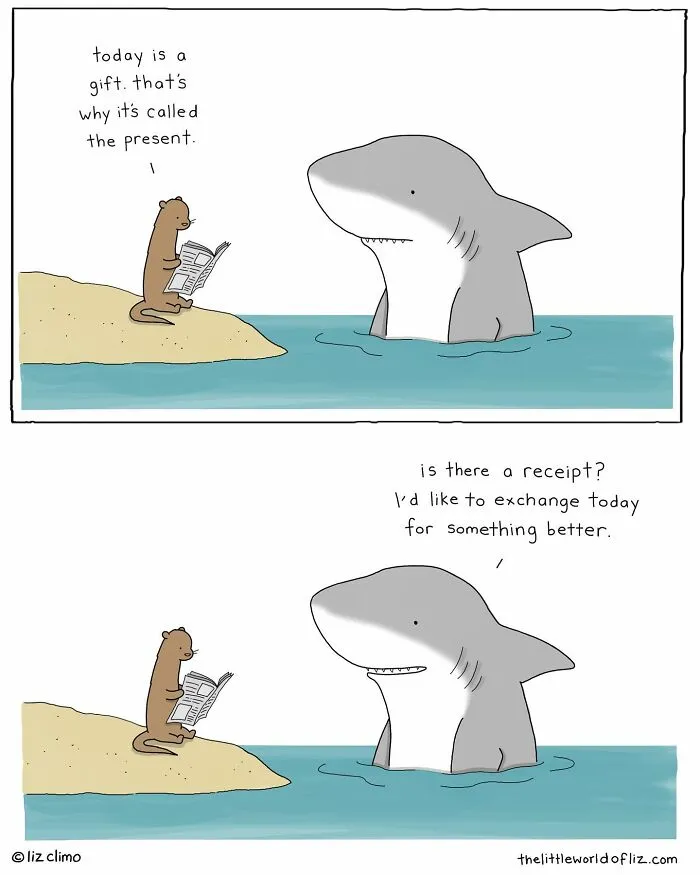 "The Simpsons" Animator Liz Climo Creates Humorous Comics Illustrating Cute Moments Of Talking Animals (30 New Pics)