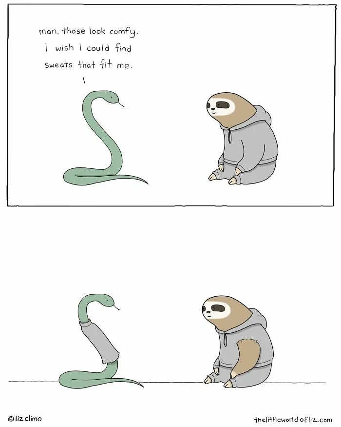 "The Simpsons" Animator Liz Climo Creates Humorous Comics Illustrating Cute Moments Of Talking Animals (30 New Pics)