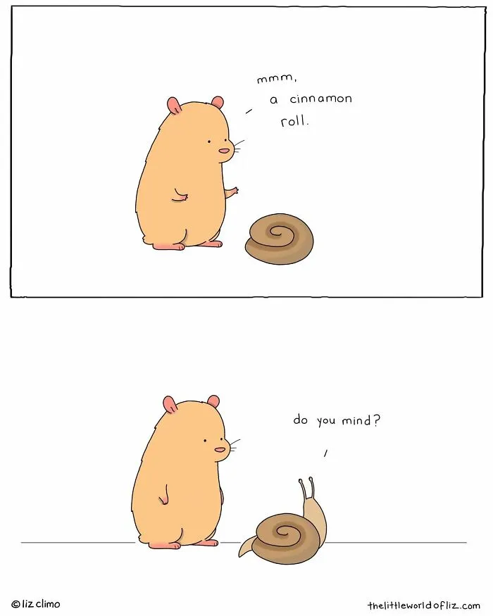 "The Simpsons" Animator Liz Climo Creates Humorous Comics Illustrating Cute Moments Of Talking Animals (30 New Pics)