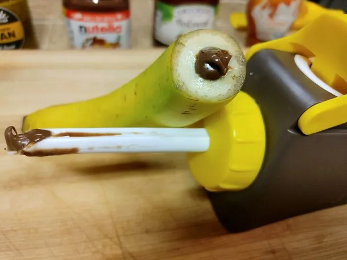 Unleash Your Culinary Creativity With This Nifty Gadget That Lets You   <a Style="Display:inline;" Href="Https://Www.amazon.com/Banana-Loca-Kitchen-Gadget-While/Dp/B08cpsclsw?crid=2fkl8648zauwy&dib=eyj2ijoimsj9.tjf4ohpoibthtphnt2rgceqrbqq31ecm7uchm3lh28v9mmbggb9yfqxiixhxl2rugfcf_tfqqf5vrr-Bles5cku1hjymro5dgpzygtyun2zirfc9lycgknsi6mdnhqngvg0lt67hi0pua7ozvffcfhvcy_vwrm4kqzudj1oqeujlwskuuav7barya_xwpdwc8ygcnjx-Agwv7eygb3c0bxrgco8kt_plg3r4to0wey2peihkpinjus4qzwi7wkndmcjt21gb1zycjfzbhmsm4ovoq3nbhecoetk-Ygvf8ts.ar7n1zzbpcisegeffj9nwck8avrqxbhsiu7lsayfsec&dib_tag=se&keywords=strange+kitchen+gadgets&qid=1728544165&sprefix=strange+kitchen+%2caps%2c216&sr=8-41&linkcode=ll1&tag=bpgiraffe-20&linkid=22104489055eaebae17f2ba2cc7806cb&language=en_us&ref_=as_li_ss_tl" Target="_blank"><span Style="Font: Inherit; Color: #d74b1f;"> Core & Fill A Banana While Still In Its Peel</Span>. It's Perfect For Nutella Lovers Or Someone Who Wants To Sneak Some Nutrition Into A Sweet Treat.