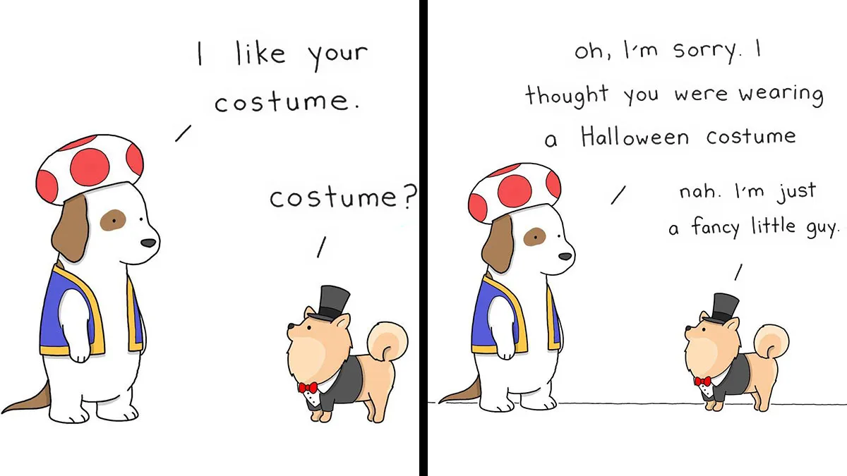"The Simpsons" Animator Liz Climo Creates Humorous Comics Illustrating Cute Moments Of Talking Animals (30 New Pics)
