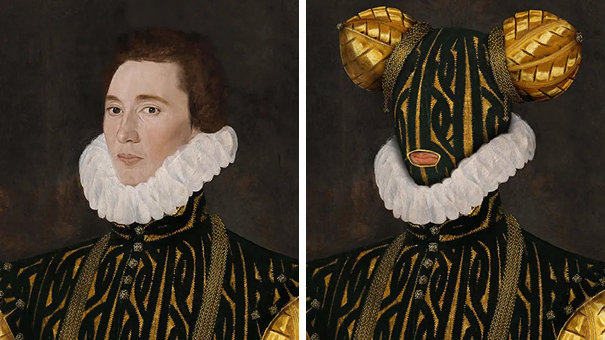 Commentary On Status: 40 Historic Portraits Of Elites Get A Makeover From This Artist (New Pics)