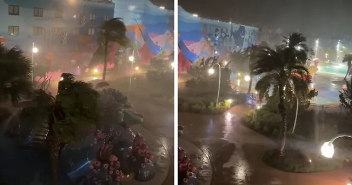 Disney World Gets Battered By Hurricane Milton In Terrifying Footage