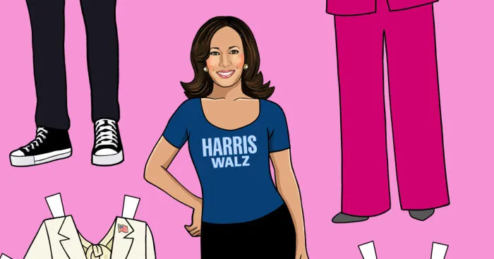 I Created Kamala Harris's Paper Doll And Outfits (5 Pics)