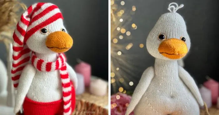 Here’s My Idea For A Christmas Goose-Inspired Knitting Pattern
