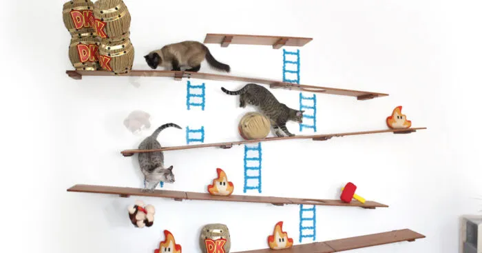 I Designed A Donkey Kong Cat Wall