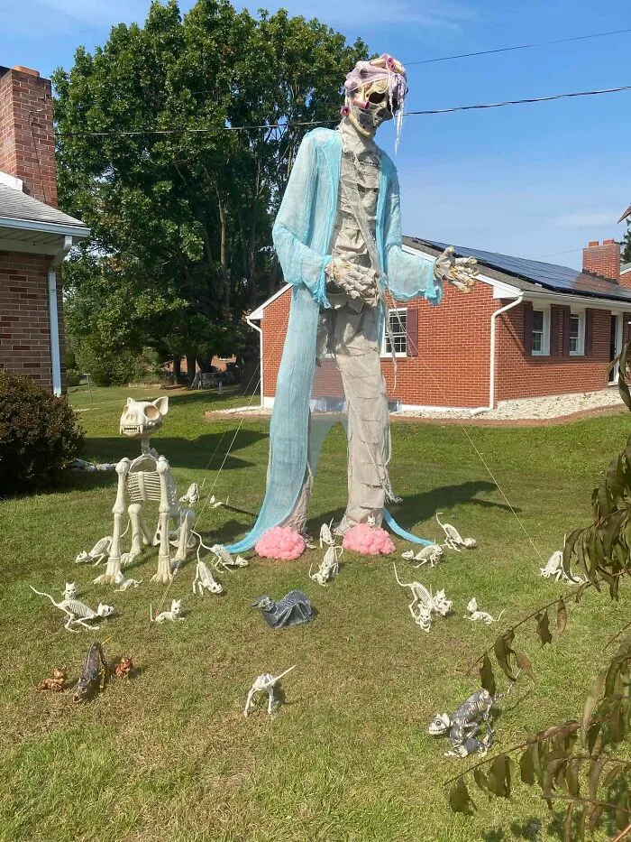 30 Times People Went Above And Beyond When It Came To Decking Out Their Lawn For Halloween
