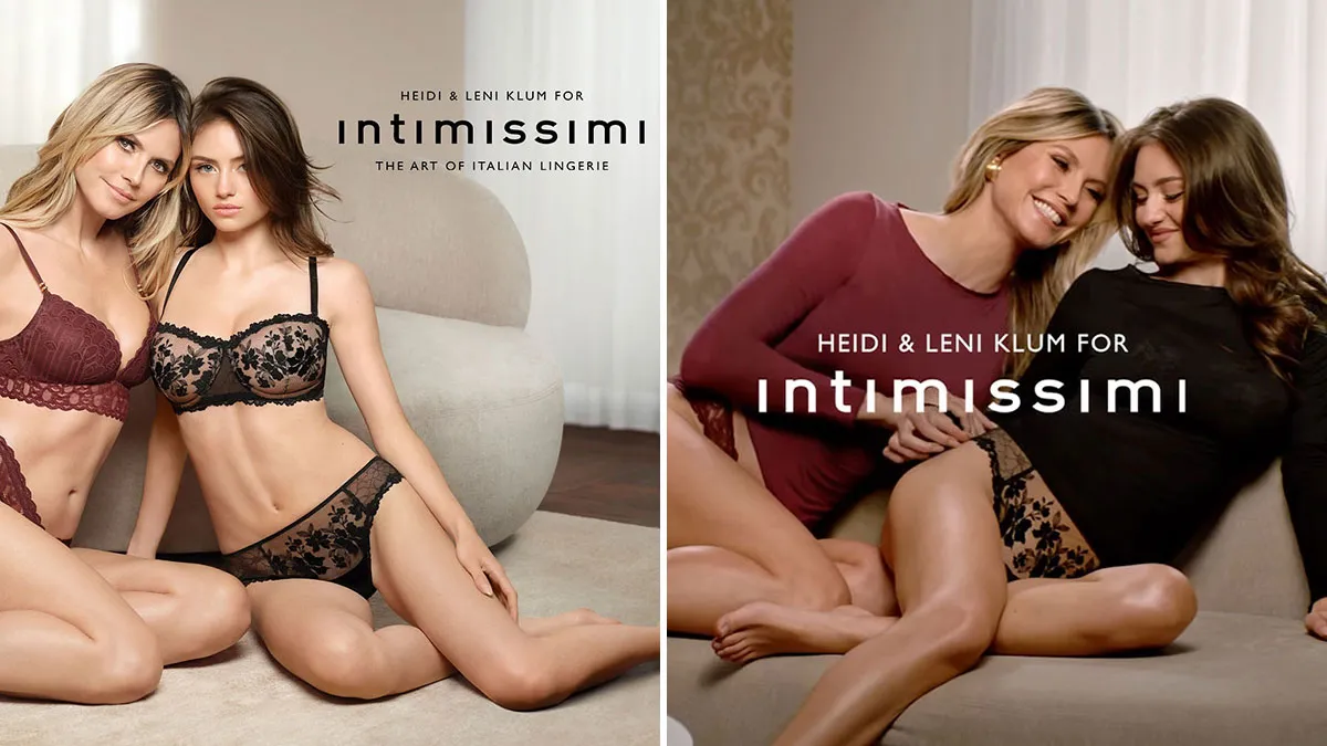 "Inappropriate": Heidi Klum And Daughter Leni Slammed For Posing Together In Lingerie Photoshoot