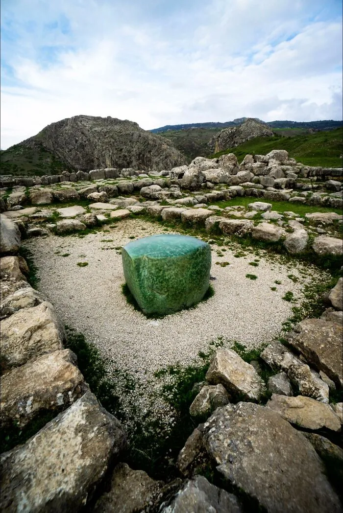 In The Heart Of Hattusa, The Former Capital Of The Hittite Empire In Modern-Day Turkey, Lies A Mysterious Green Stone, Believed To Be Made Of Serpentinite