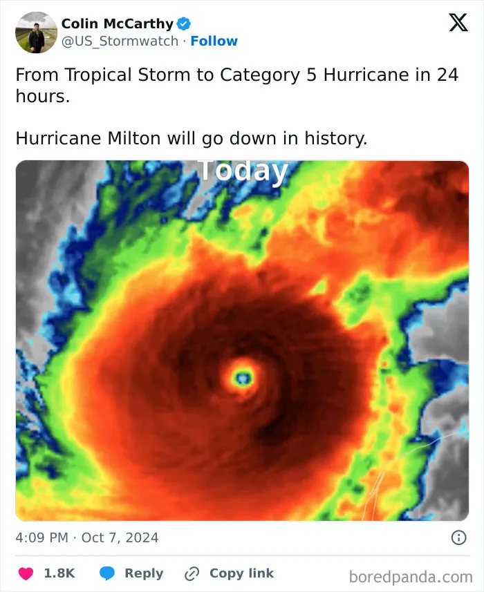 “Hurricane Milton Will Go Down In History”: 23 Posts Showing How Frightening This Hurricane Is