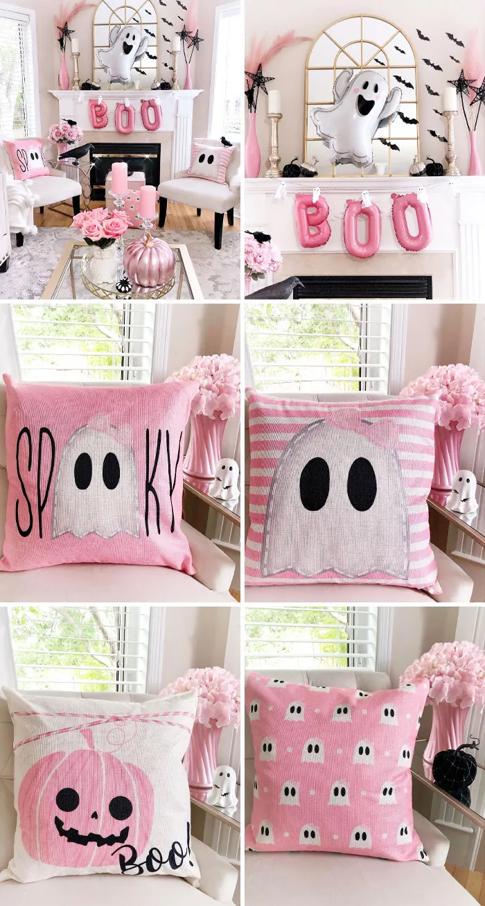 Don't Be Scared, It's Just A Bunch Of Cute Pink-O-Ween That I've Added To My Family Room