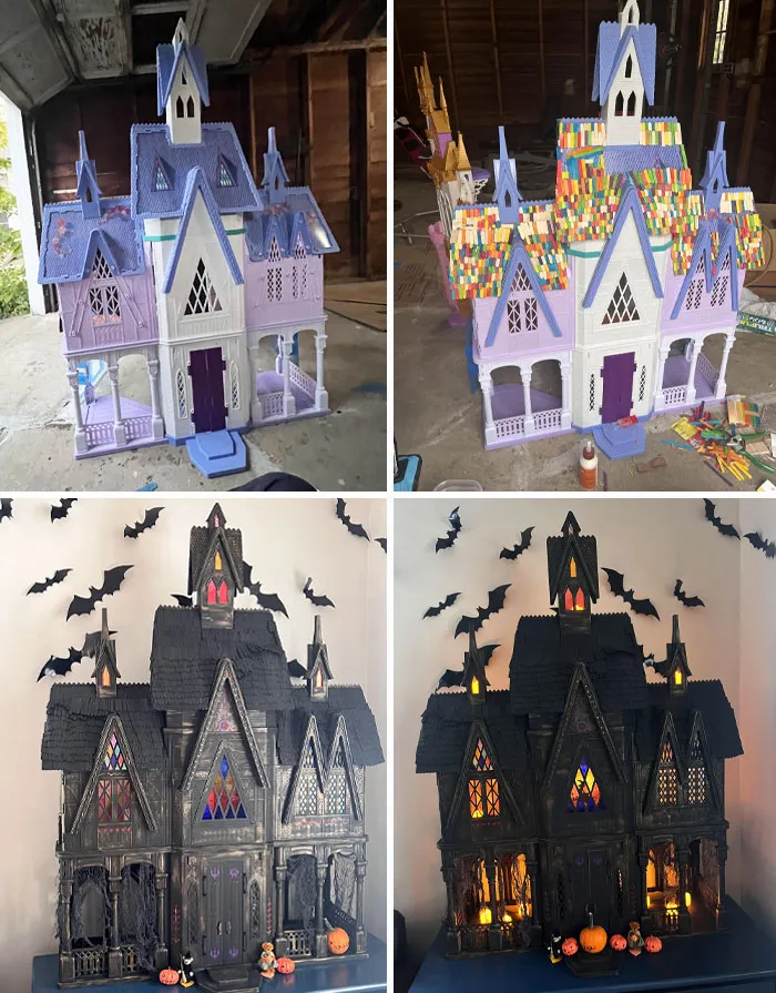 I Made A Princess House Into A Haunted One. Before And After