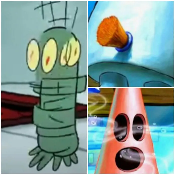 Unbelievably Cursed Spongebob Frames (18 Pics)