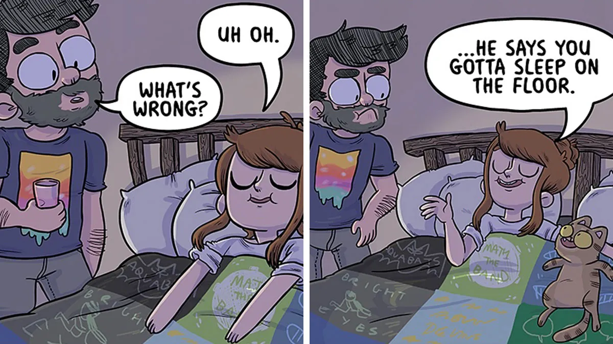Love And Cats: 36 Hilariously Relatable Comics Inspired By This Artist's Real Life (New Pics)