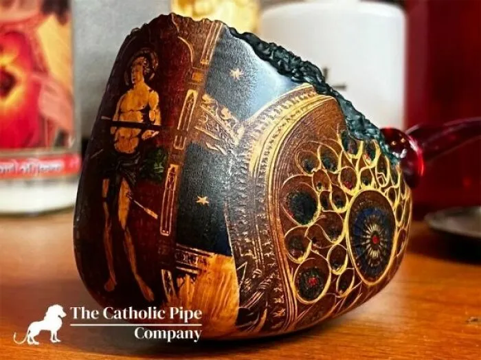 This Nebraskan Artist Crafts Incredible Pipes Featuring Saints, Angels, And Sacred Symbols (29 Pics)