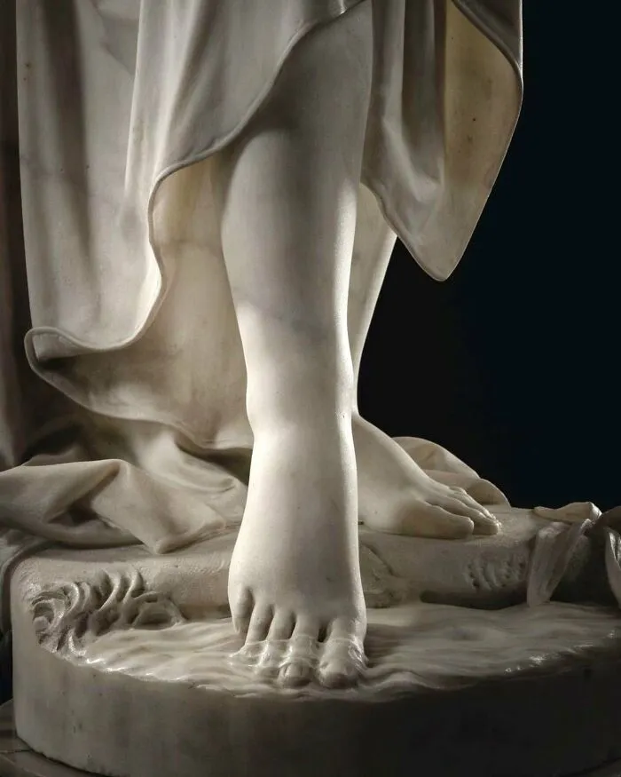 Water Flowing Over Toes