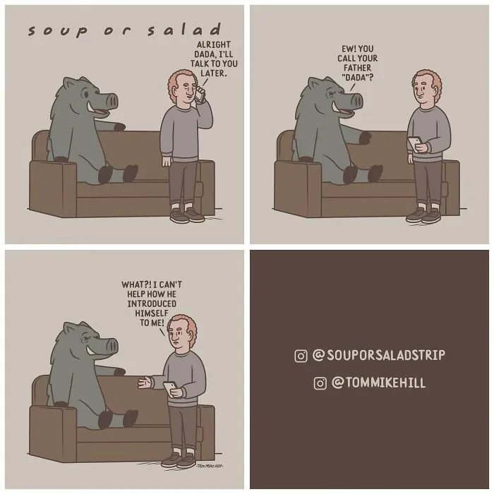 "Soup Or Salad": 30 Quirky And Relatable Comics By Tom Mike Hill
