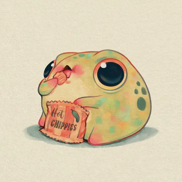 30 Wholesome Frog Illustrations By Lucracia Ray