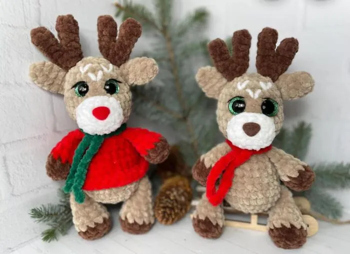 Reindeer Ready – These Crochet Cuties Are  Here To Guide The Sleigh!