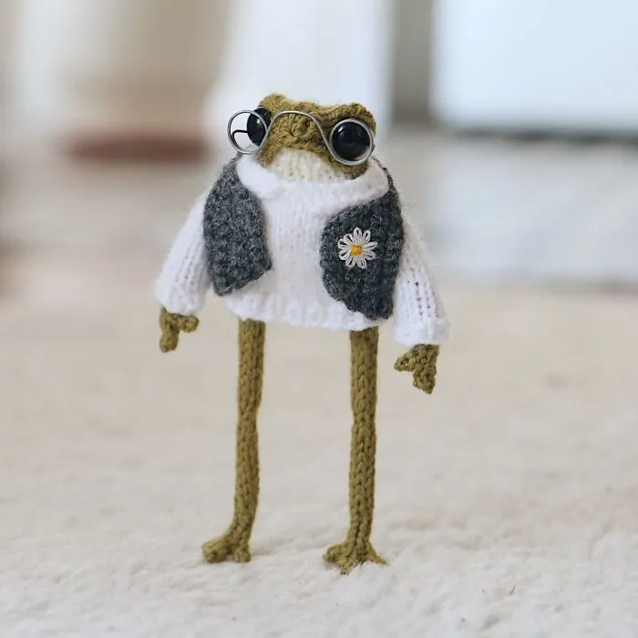 Artist Creates 47 Miniature Frogs With Tiny Outfits That Are Too Adorable To Handle
