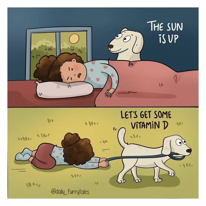 "Daily Furry Tales" Shares 30 New Comics Showing The Everyday Joys Of Living With Dogs