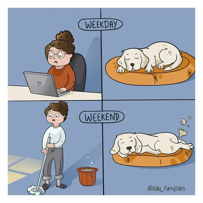 "Daily Furry Tales" Shares 30 New Comics Showing The Everyday Joys Of Living With Dogs