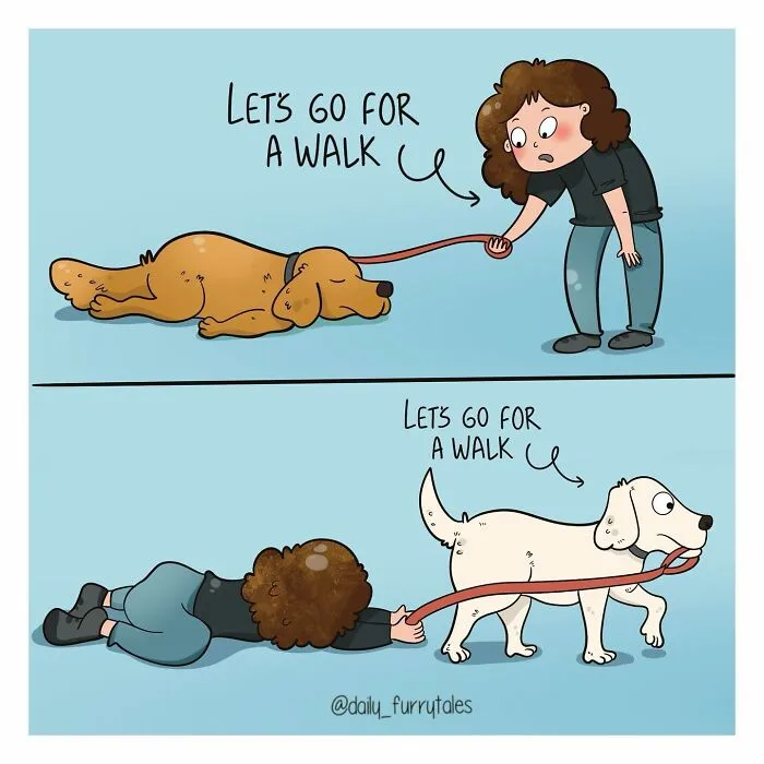 "Daily Furry Tales" Shares 30 New Comics Showing The Everyday Joys Of Living With Dogs