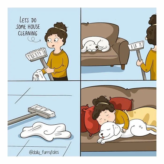 "Daily Furry Tales" Shares 30 New Comics Showing The Everyday Joys Of Living With Dogs