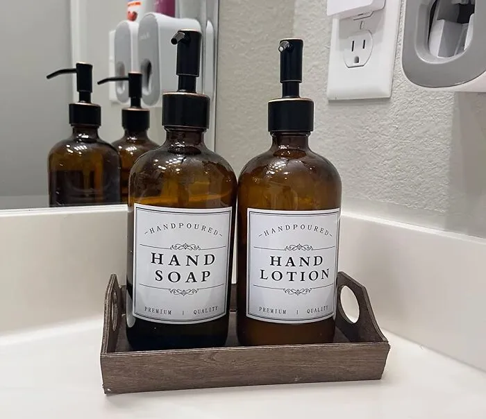 Bring Some Elegance And Sophistication To Your Rental's Bathroom With <a Style="Display:inline;" Href="Https://Www.amazon.com/Dispenser-Stainless-16ounce-Rustproof-Essential/Dp/B07q2gtwbm?ie=utf8&th=1&linkcode=ll1&tag=bpgecko-20&linkid=5ffe19bdc7a156cdd0b0cb98f60efff9&language=en_us&ref_=as_li_ss_tl" Target="_blank"><span Style="Font: Inherit; Color: #d74b1f;"> Glass Soap Dispensers</Span>, A Stylish And Practical Solution That Keeps Your Soap And Lotion Tidy While Elevating Your Bathroom's Decor