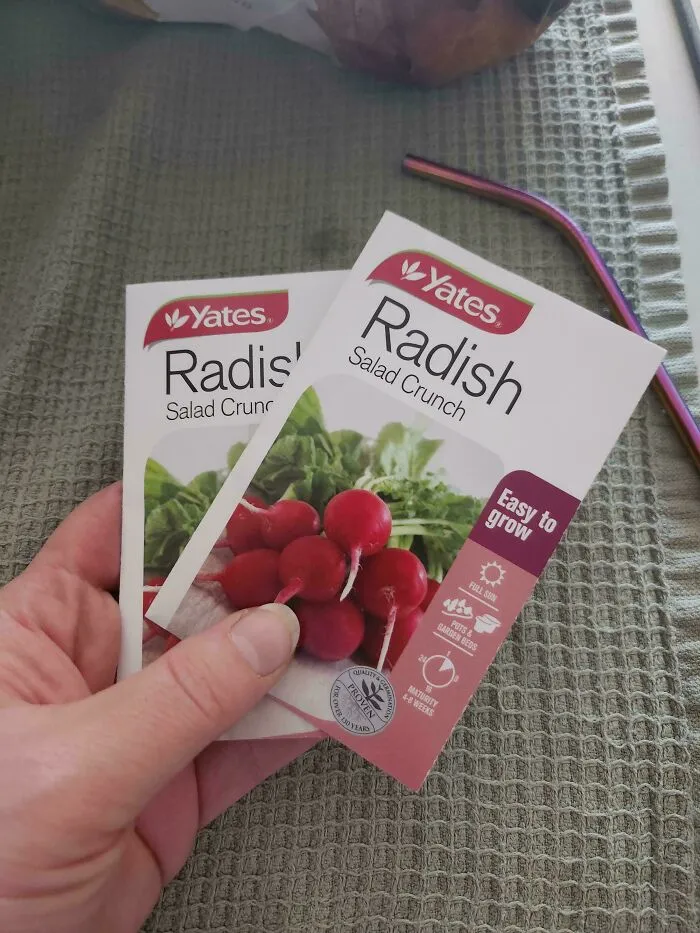 Pedí rábanos en el supermercado y me mandaron semillas. Igual puedo comer rábanos en 8 semanas