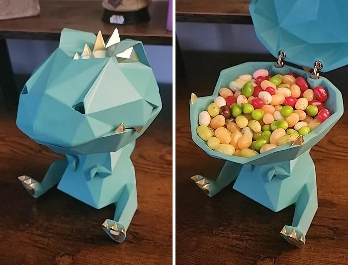 Indulge In A Prehistoric Sweet Tooth With The <a Style="Display:inline;" Href="Https://Www.amazon.com/Haucoze-Canister-Geometric-Sculpture-Souvenirs/Dp/B08ft15gs8?ie=utf8&th=1&linkcode=ll1&tag=bpmelon-20&linkid=2dfea5a8e5a3672eca442c17e05dccd8&language=en_us&ref_=as_li_ss_tl" Target="_blank"><span Style="Font: Inherit; Color: #d74b1f;"> Geometric Dino Candy Dish</Span>, A Dino-Mite Desk Accessory That's Sure To Bring A Roar Of Delight To Your Workspace