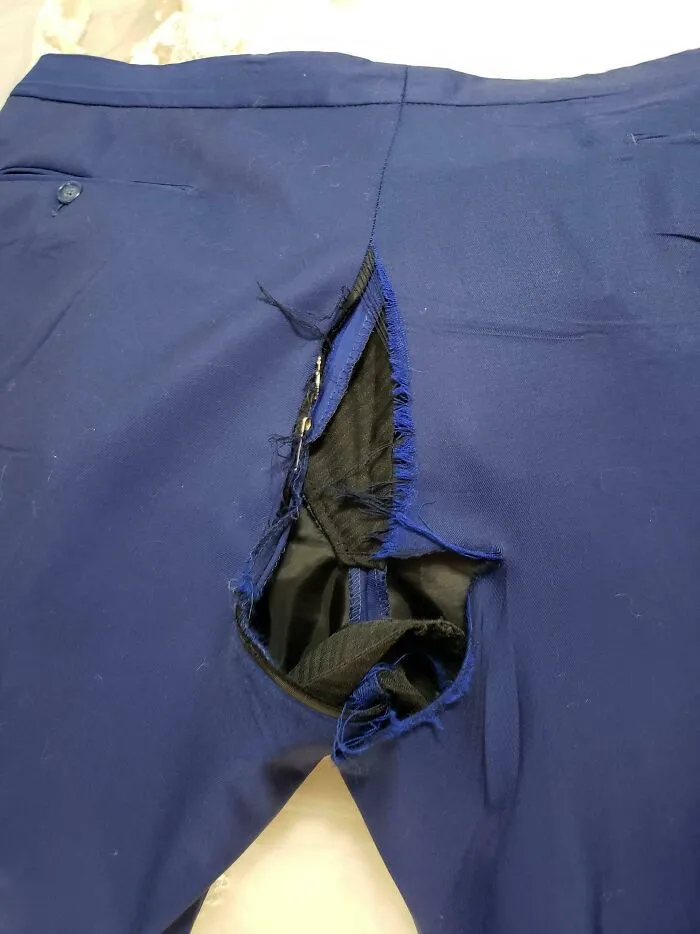 Los pantalones de mi esmoquin se rompieron 45 minutos antes de mi boda