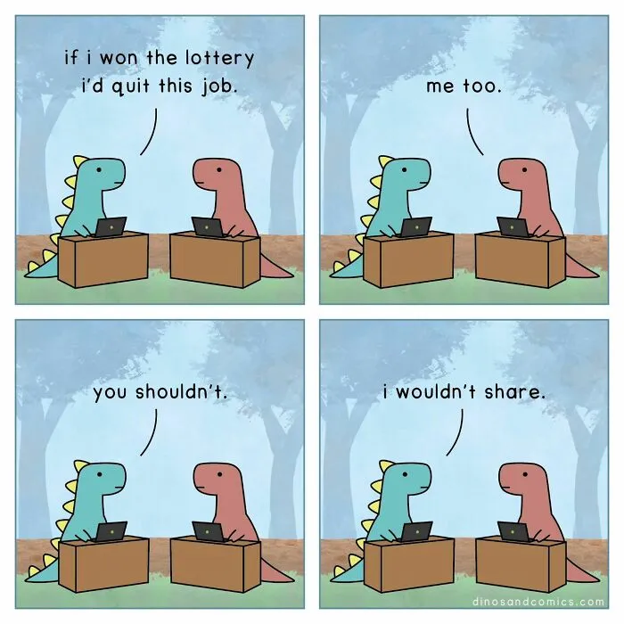 30 New “Dinosaur Couch” Comics Exploring Complex Emotions And Mental Health
