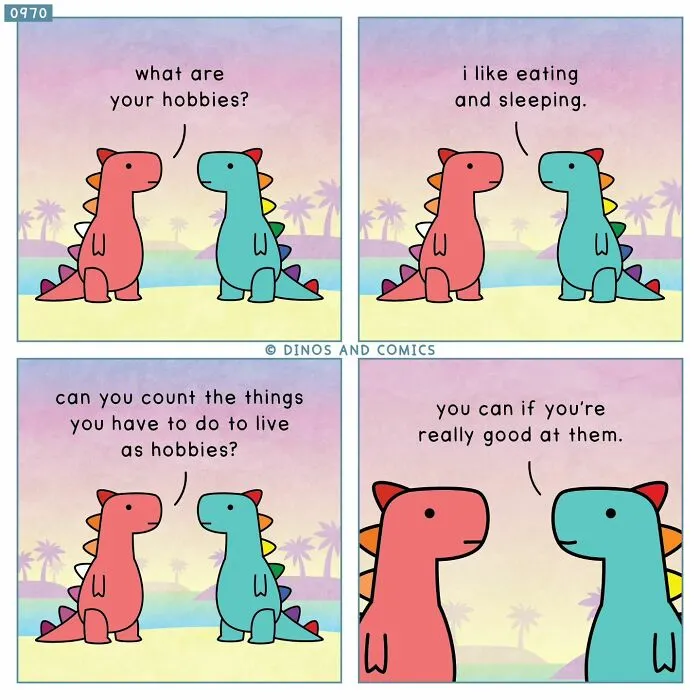 30 New “Dinosaur Couch” Comics Exploring Complex Emotions And Mental Health