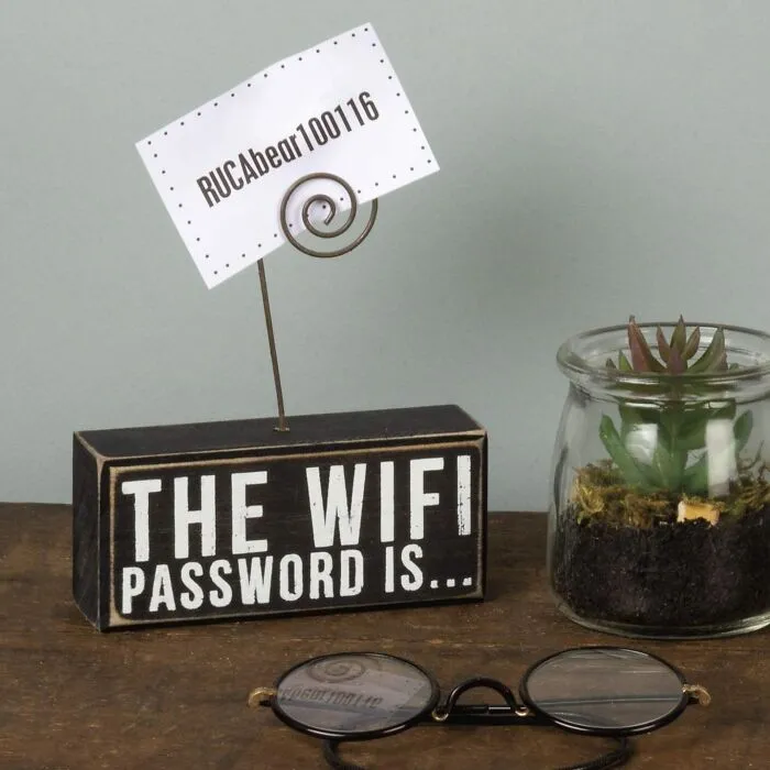 Make It Easy For Your Guests To Stay Connected With A <a Style="Display:inline;" Href="Https://Www.amazon.com/Primitives-Kathy-WiFi-Password-Holder/Dp/B0758yz7sk?crid=3a49qw1hhyozh&dib=eyj2ijoimsj9.to38w3alk0u0mb2bfi7jycsk7ivjwj_xsaewahbmh-A4uagsel8rys-Znethzra4enpthu4s91pjah5nnhggydi1e3jc2otjbkxftmkn2uc0ukyp5ojgeuh-B50h6datpvchbi95kjw1pmico8riz8engybea3jhn78azrxgdjnhzmdrndtnkg7-Nbgbybnyawhl88b1frikew_wjcmdm9-K5tnudkc5t1lncuh9o1d5l47hmyjfywp6rr6bt1udzn8do2q3reujioeanfzzpx7m_-Kjysklhkaiq-Sopxo.fwsgx6gvci86kwhdw-Hi4hoclaqbkm10iewwb912wuw&dib_tag=se&keywords=wifi+password+sign&qid=1731409389&sprefix=wifipassword+sign%2caps%2c238&sr=8-43&linkcode=ll1&tag=bptapir-20&linkid=9c2b642c9810bd47c69239c699abb411&language=en_us&ref_=as_li_ss_tl" Target="_blank"><span Style="Font: Inherit; Color: #d74b1f;"> WiFi Password Holder</Span>, A Thoughtful Touch That Saves Them The Hassle Of Asking For The Password