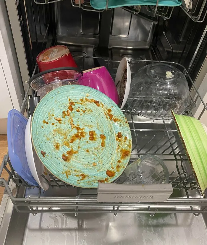How My Wife Leaves Her Plate In The Dishwasher